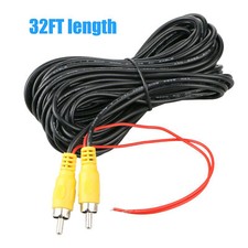 32ft Car RCA Video Extension Cable for Rear View Backup Camera  Detection Wire