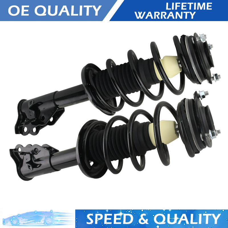 Front Pair Complete Struts & Spring Assemblies for 2011-2014 Toyota Sienna FWD