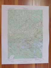 Springfield Maine 1970 Original Vintage USGS Topo Map