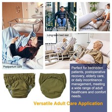 3X Adult Washable Incontinence Underwear Cotton Diaper Pants Reusable Leak-proof