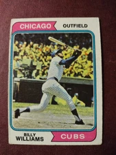 1974 Topps Baseball #110 Bily Williams "Chicago Cubs" HOFer ⚾⚾