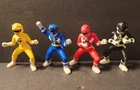 Lot 4x Mighty Morphin Power Rangers 3" PVC Mini Action Figures 1994 MMPR Topper