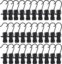 50 PCS Boot Hangers for Closet Laundry Hooks with Clips Boot Hanging Hold Cli...