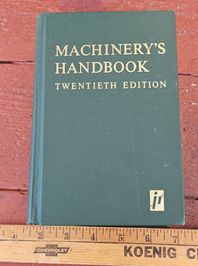 Machinery's Handbook 20th Edition Second Printing 1976 STUDENT EDITION