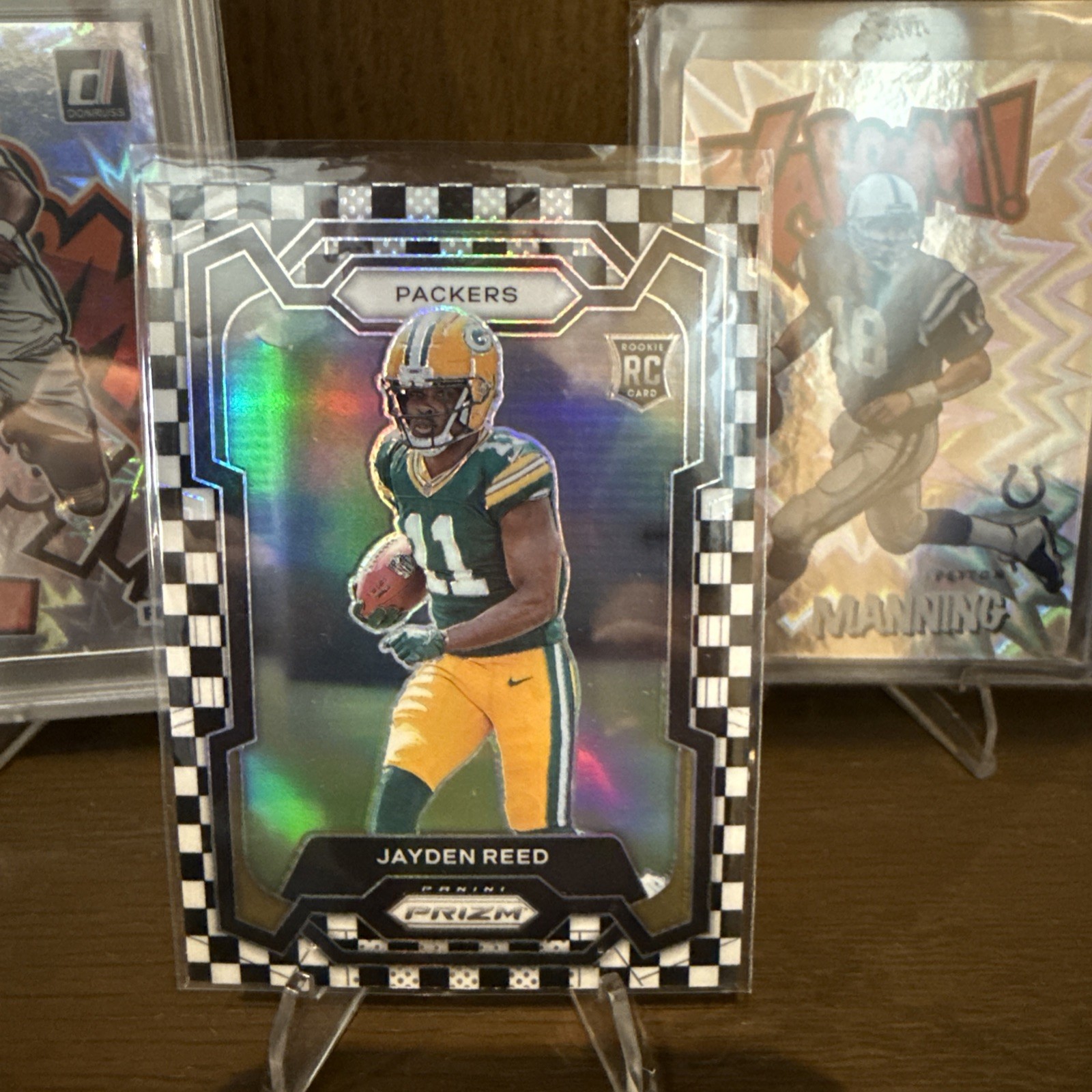 2023 Panini Prizm #334 Jayden Reed RC SSP Black & White Checkerboard