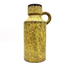 Afina Rjinsburg Netherlands Dutch Mid-Century Brutalist Yellow Ceramic 1960's