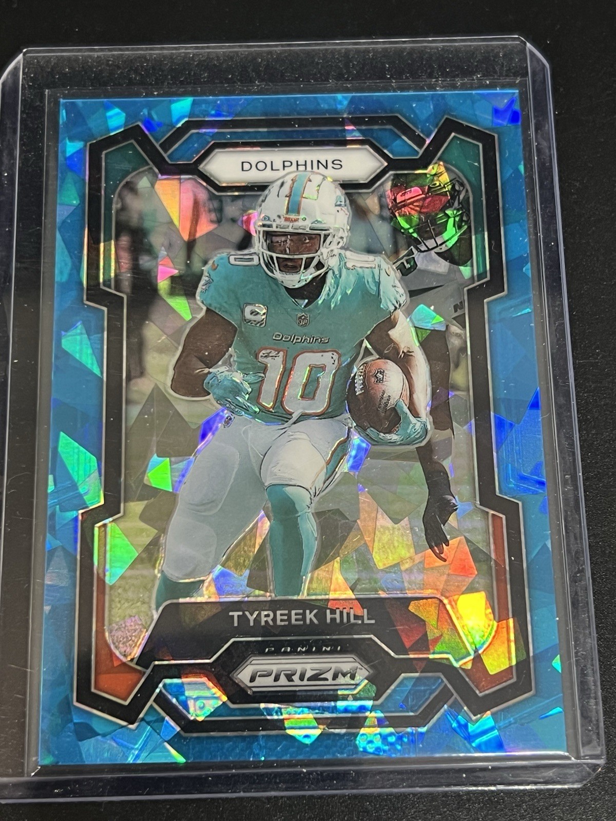 2023 Panini Prizm Tyreek Hill Blue Cracked Ice /99 #187 - Miami Dolphins !