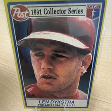 Post 1991 Collector Series Collectors Edition Len Dykstra #8/30 Phillies