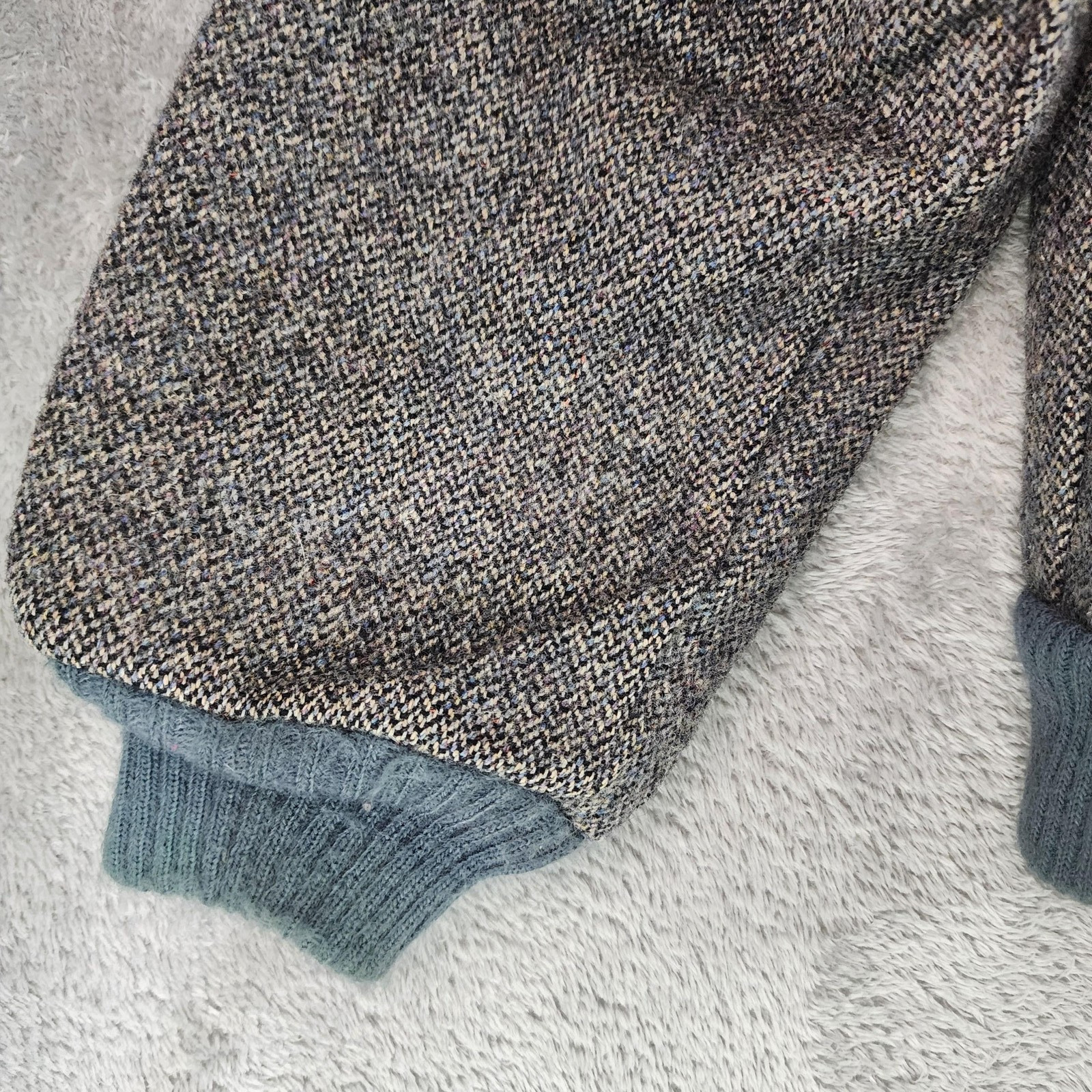 Pendleton Jacket Mens Medium Gray Wool Herringbon… - image 9