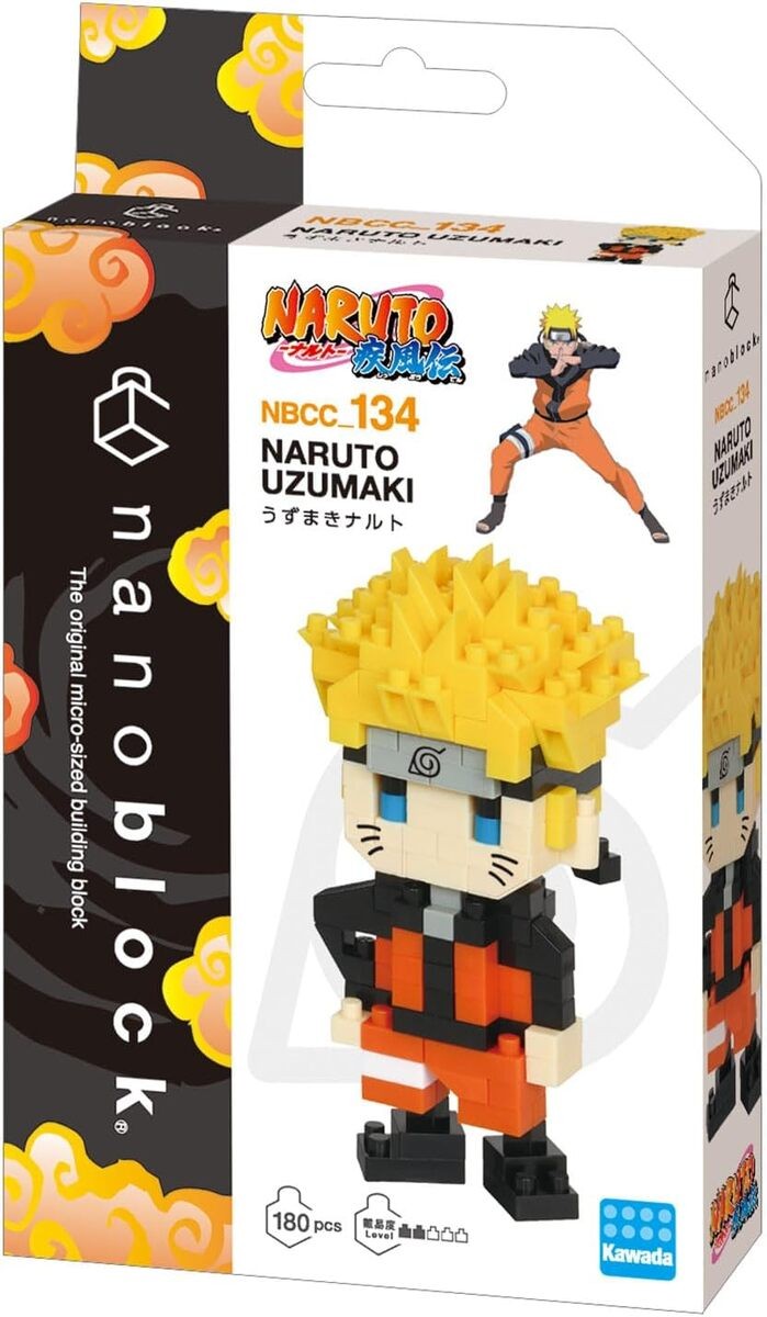 Nanoblock - Naruto Shippuden - Naruto Uzumaki - 180 Teile Merchandise *NEU*OVP*