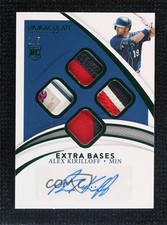 2020 Panini Immaculate Extra Bases Relics Green 1/5 Alex Kirilloff Auto h3a