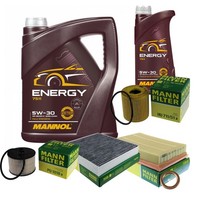 Mann Inspektionspaket Filterset 6L Mannol Energy 5W-30 FüR Ford Focus C-Max