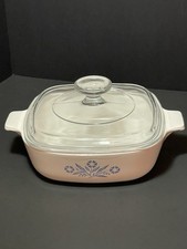 Corning Ware 1 Quart Blue Cornflower P-1-B Vi...