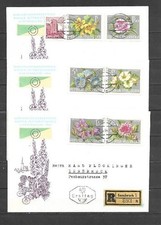 AUSTRIA - 1964 - N. 983/88 ON 3 ENVELOPES WITH CANCELLATION FDC (UNIFIED CATALOG)