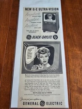 General Electric Magazine Ad Ultra-Vision TV 1950s Lucille Ball