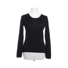 Langarmshirt, Größe: M, Schwarz, Kaschmir/Seide, Einfarbig, Damen #0rY