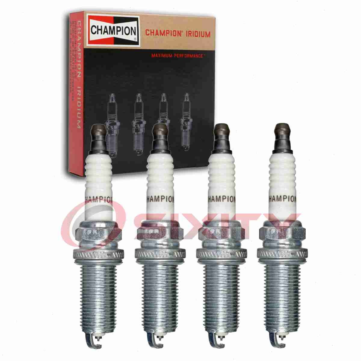 4 pc Champion Iridium Spark Plugs for 2004-2006 Mitsubishi Lancer 2.4L L4 ga