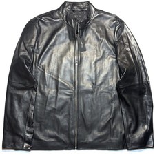RAG & BONE Mens Archie Lamb Leather Zip Bombe...