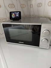 Cookworks 700W Manual Microwave, grey With Black Door