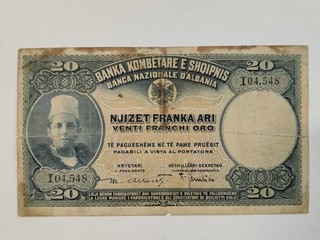 Albania Protettorato Italiano 20 Franchi Oro da Classificare SI PARTE DA 1€!!