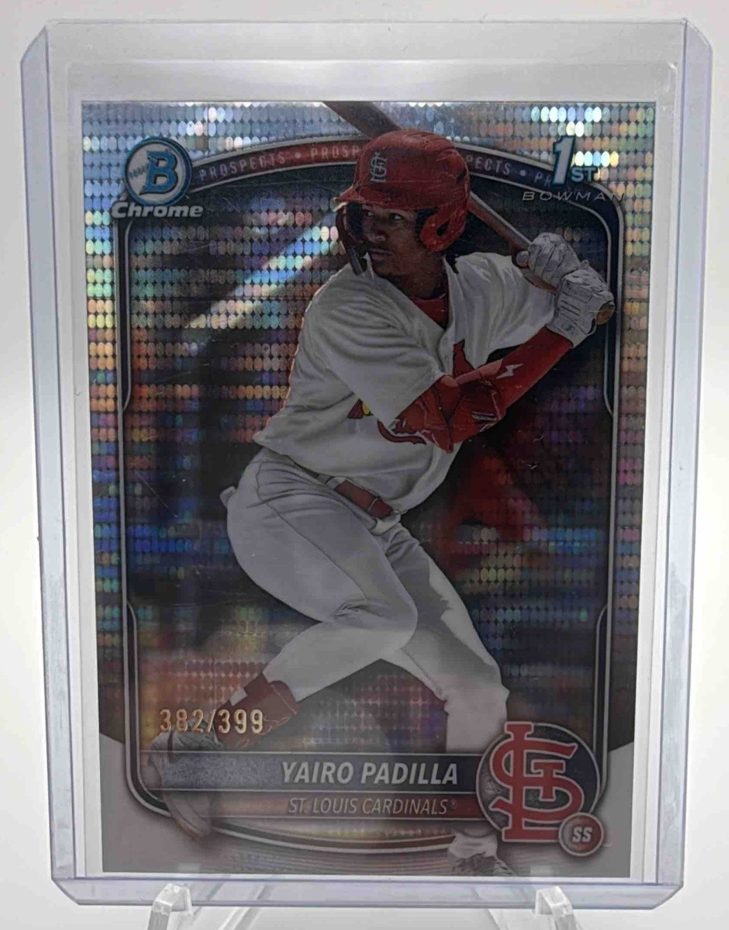 2025 Bowman Chrome Yairo Padilla #BCP-236 Pulsar Refractor /399 1st Prospect