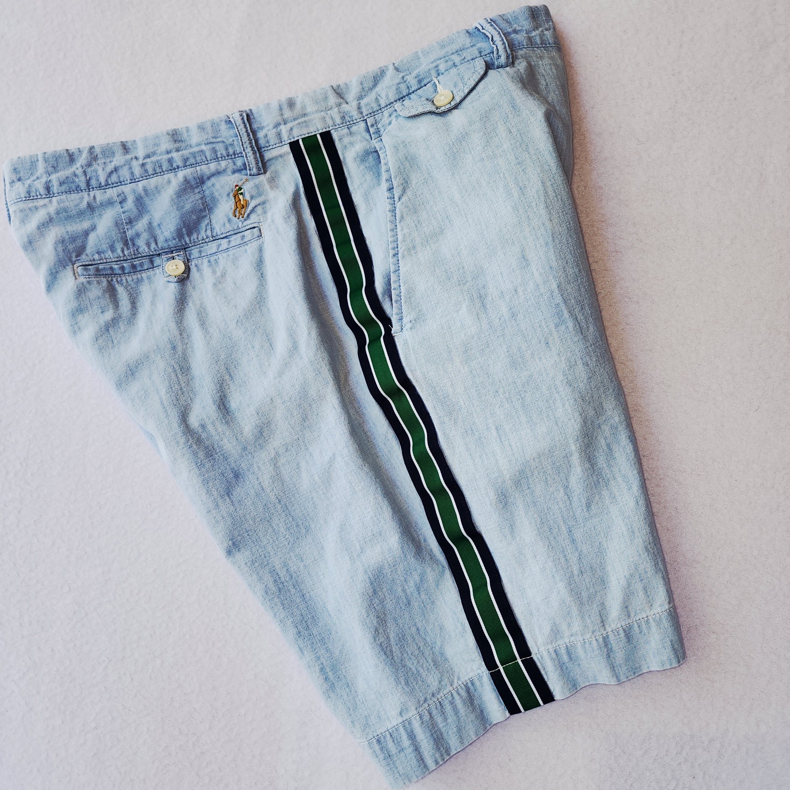 Polo Ralph Lauren Men's 32 Classic Fit Chambray Shorts Pony