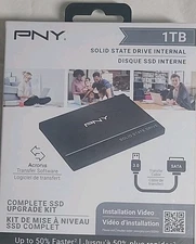 NEW - PNY  1TB Solid State Internal Drive Complete SSD Upgrade Kit CS900 2.5”