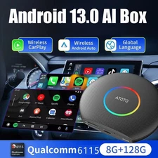 CB6 8+128G Wireless Carplay AI Box Android 13 Car AI-DriveChat Bluetooth 4G LTE