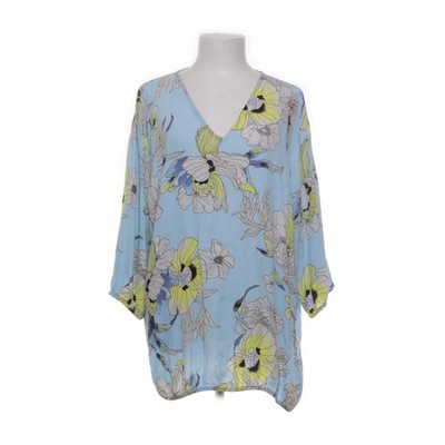 Zizzi, Tunika, Größe: M, Blau/Mehrfarbig, Viskose, Blumen, Damen #Qwu