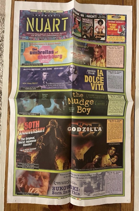 Apr–Jul 2004 Nuart LA Poster RARE – Godzilla 50th Anniversary Arthouse Calendar