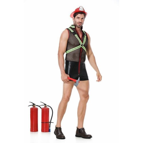 Sexy Herren Feuerwehr Cosplay Set - Bild 3 von 4