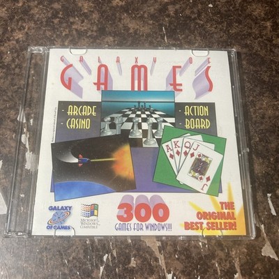 Galaxy of Games PC CD-Rom 1997 (Over 300 Arcade, Casino, Action, Board & More)