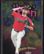 Shane Bieber 2020 Finest #FTM-23 1998 Finest The Man Indians Baseball Card