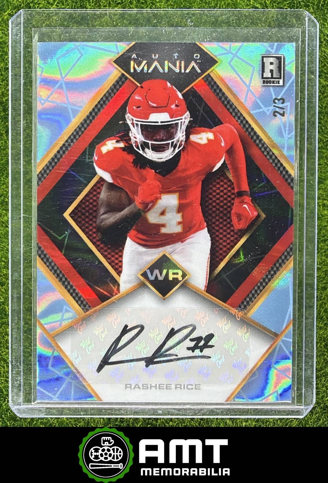 Rashee Rice Wild Card Auto Mania Pro Look Autographs #AMDA Base