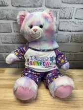 build a bear rainbow bear 16  