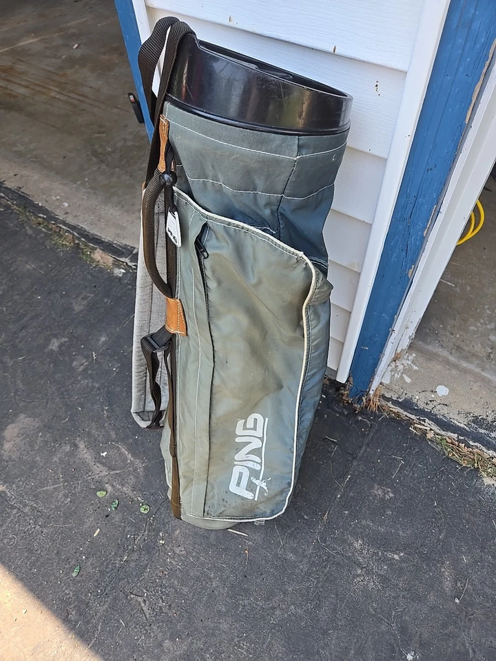 Vintage PING KARSTEN Lightweight Golf Bag - Blue Faded / No Stand - Image 2 of 4