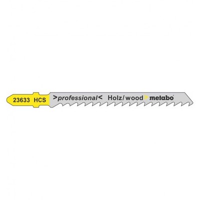 Metabo 25 Stichsägeblätter ''fast wood'' 74/ 4,0 mm, HCS, Type 23633