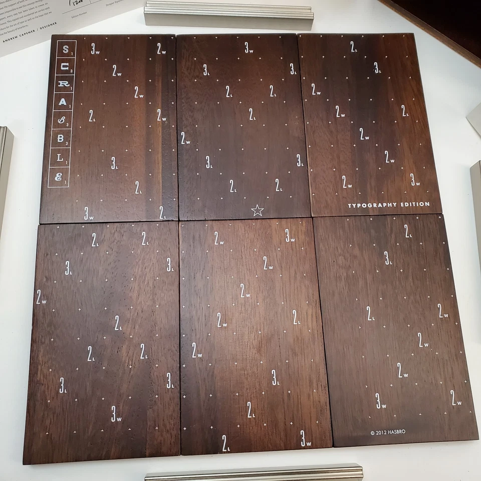 2012 Scrabble Typography Edition Andrew Capener 1st Ed #916/1200 COA - Image 3 of 4