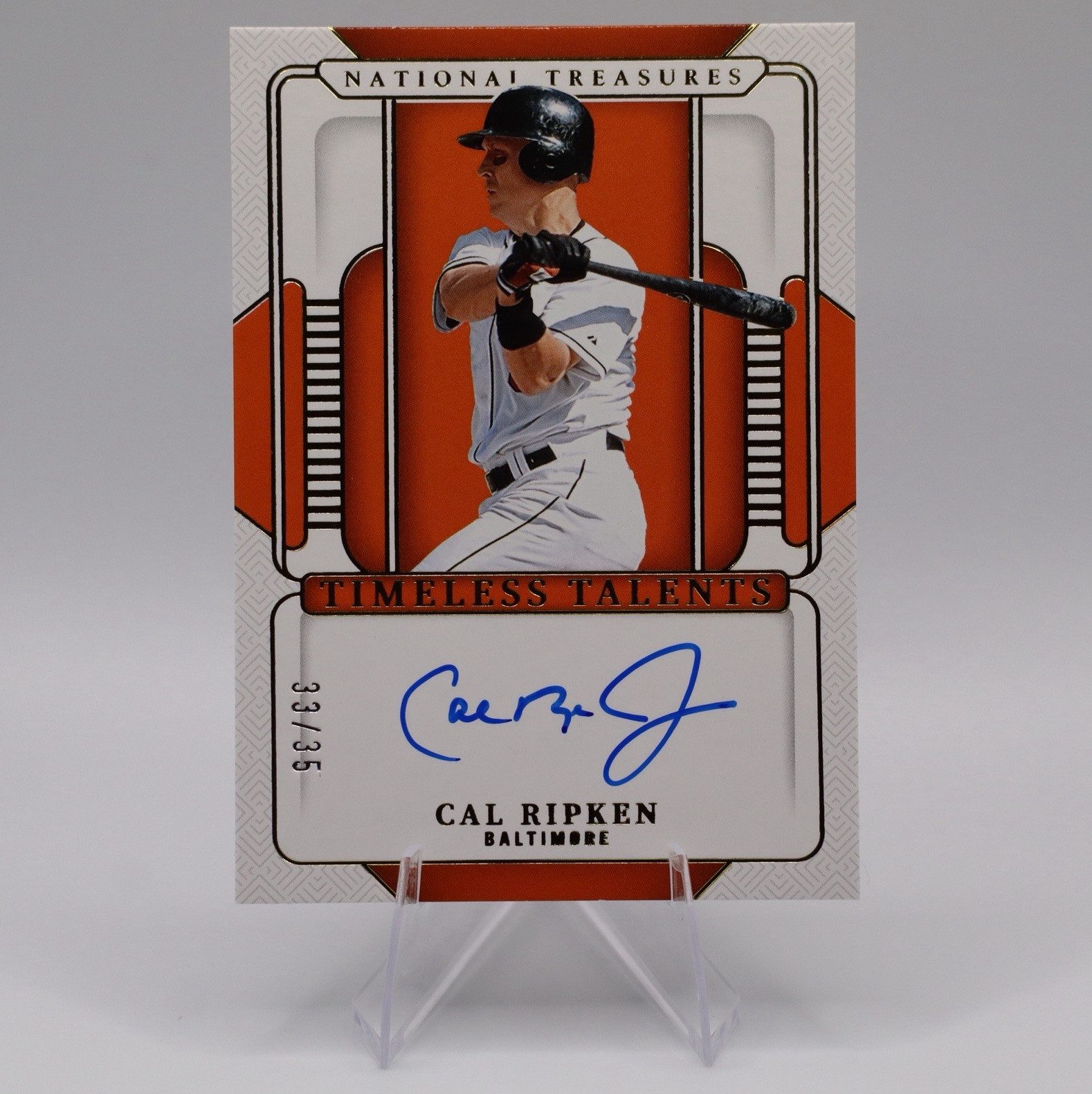 Panini National Treasures 2025 Cal Ripken Orioles Timeless Talents Auto /35