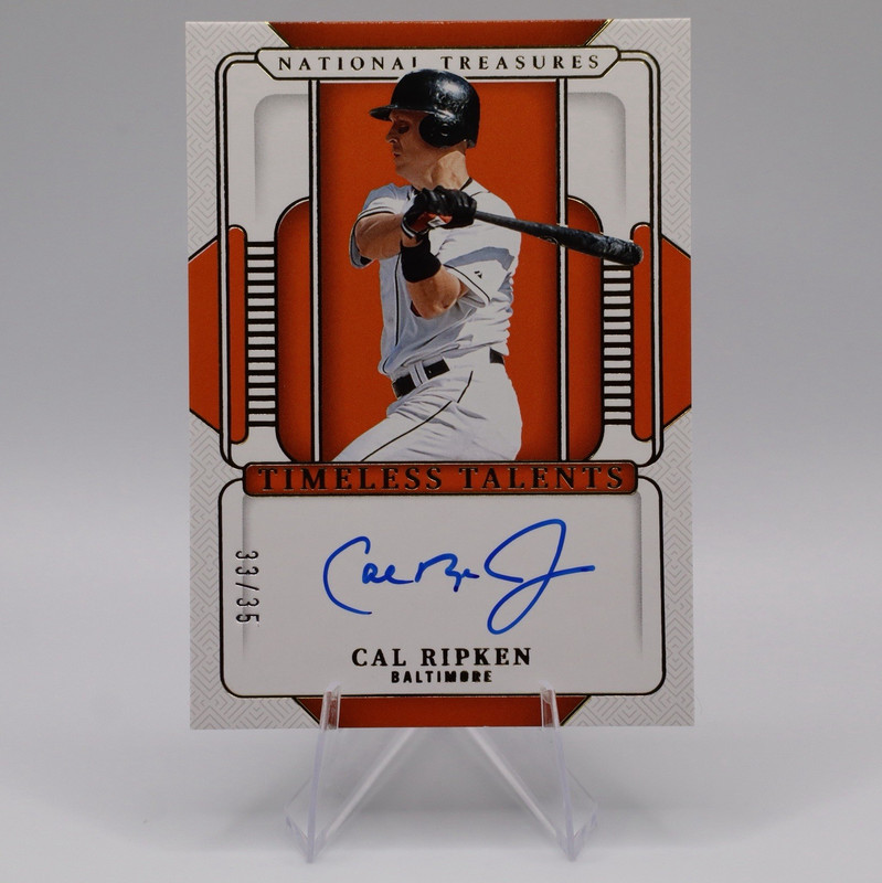 Panini National Treasures 2025 Cal Ripken Orioles Timeless Talents Auto /35