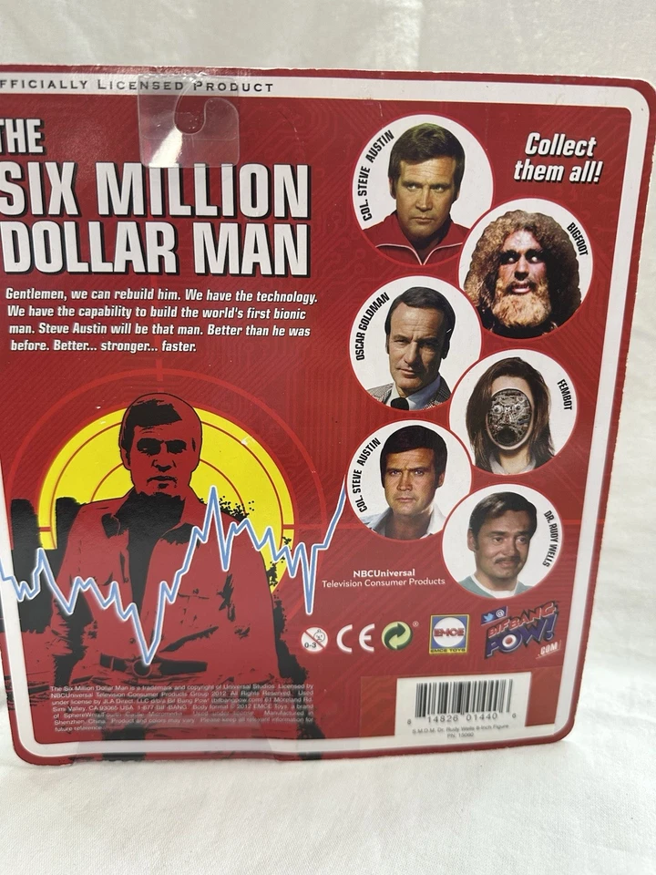 Six Million Dollar Man Dr Rudy Wells 8” Figure Bif Bang Pow! 2012 - Image 2 of 2