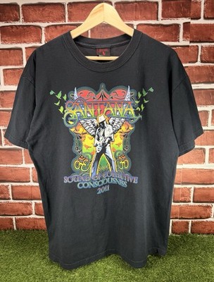 Santana Sound Of Collective Consciousness 2011 Tour Official Merch T-Shirt L