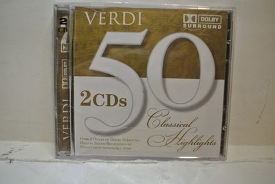 GIUSEPPE VERDI - 50 Classical Highlights: Verdi - 2 CD - **NEW/STILL SEALED**