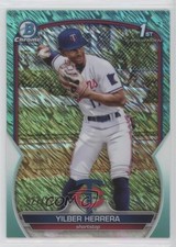 2023 Bowman Chrome Prospects Aqua Shimmer Refractor 27/125 Yilber Herrera 1bi0