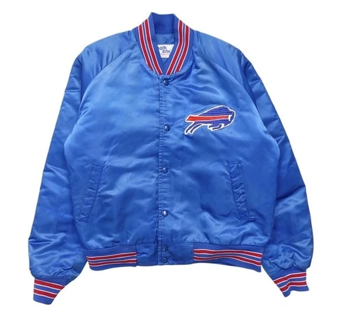 Vintage 90s Buffalo Bills Satin Bomber Jacket - Limited sizes - product listing photo