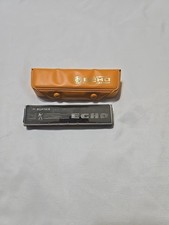 Vintage M. Hohner Echo No. 2209 Harmonica C Made in Germany Original Orange Case