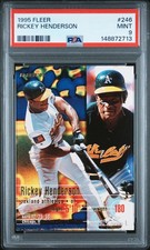 1995 FLEER #246 RICKEY HENDERSON PSA 9