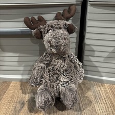 Rare retired Jellycat of London BASHFUL MARTY MOOSE Woodland Collecitble
