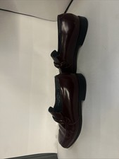 Men's VTG NOS 60s Stacy Adams Brown Leather Loafers Shoes Sz 10.5 B 1960s