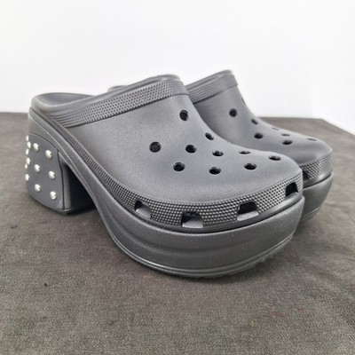 CROCS Black Studded Platform Siren Clog Heels Crocs Women main image 2